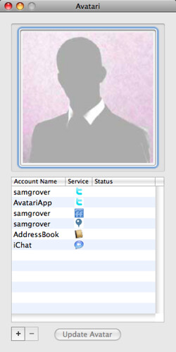 Avatari now supports AddressBook, iChat, Shizzow and auto-updating!