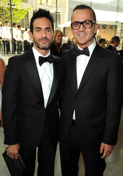 Marc Jacobs and CFDA Executive Director Steven Kolb  attend the 2009 CFDA Fashion Awards at Alice Tully Hall, Lincoln Center on June 15, 2009 in New York City.