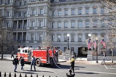 Smoke (fire) at the Old Executive Office Building