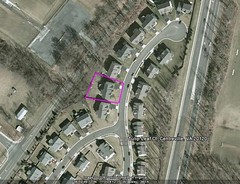 #3 house & property line (image by Google Earth, marking by me)