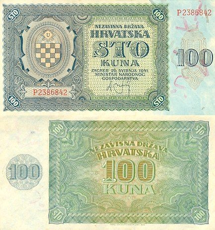 100 kuna Chorvátsko 1941