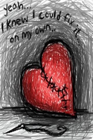 wallpaper heart emo. Fix Heart - Wallpaper 4 Apples