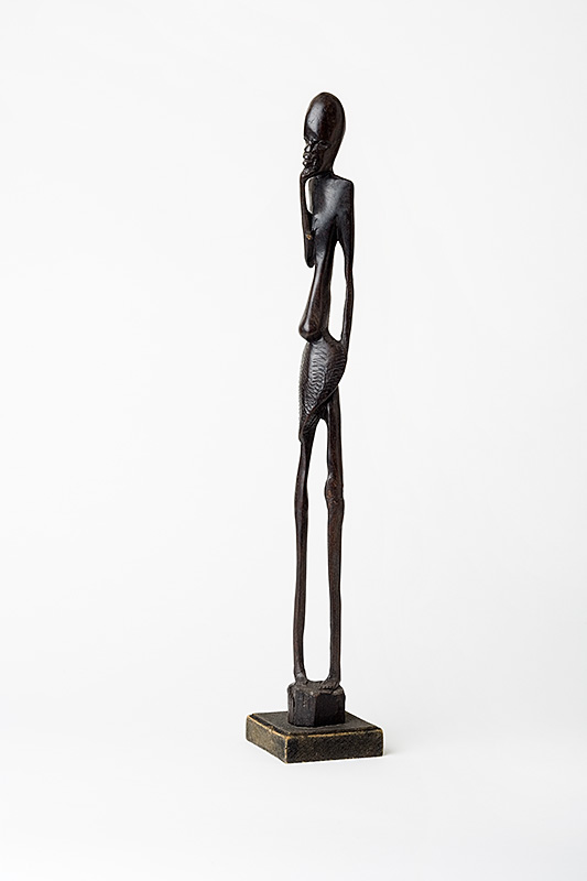 African Sculpture Tall Man Ironwood Giacometti