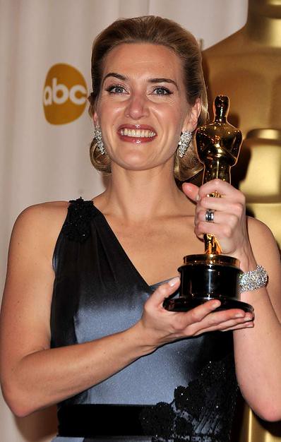 Actress Kate Winslet poses in the 81st Annual Academy Awards pre by ??