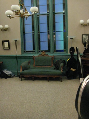 Cello Cases and Fancy Couch