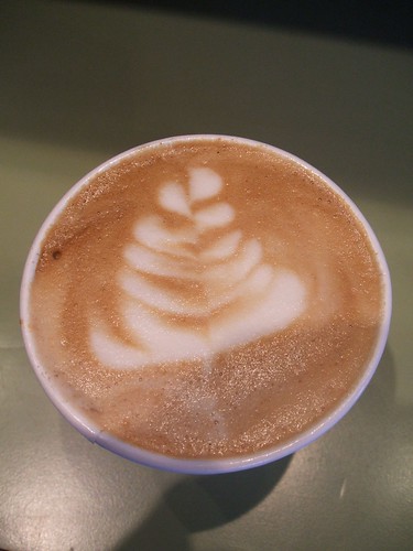 free-poured traditional soy cappuccino