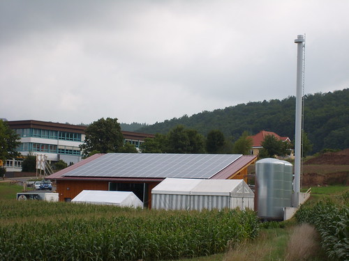 Photovoltaikanlage auf dem Heizkraftwerk in Rai Breitenbach