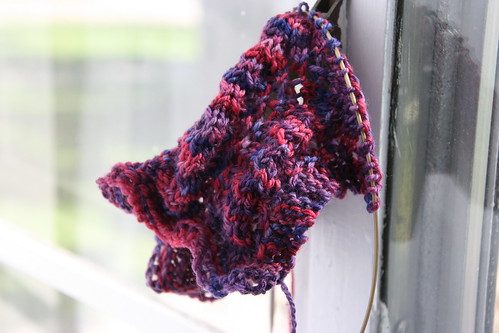 Sock yarn scarf