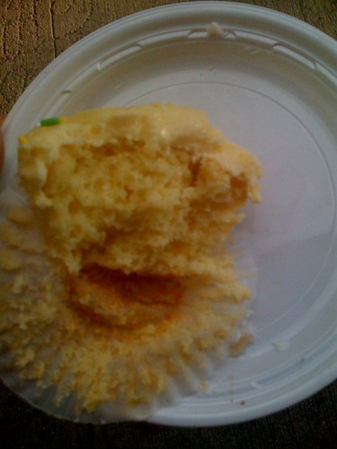 Inside the lemon cupcake at sugar Sweet sunshine