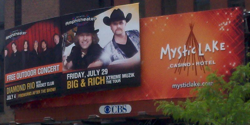 Big & Rich Mystic Lake Billboard