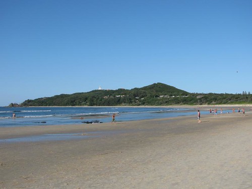 view of Cape Byron from Main beach