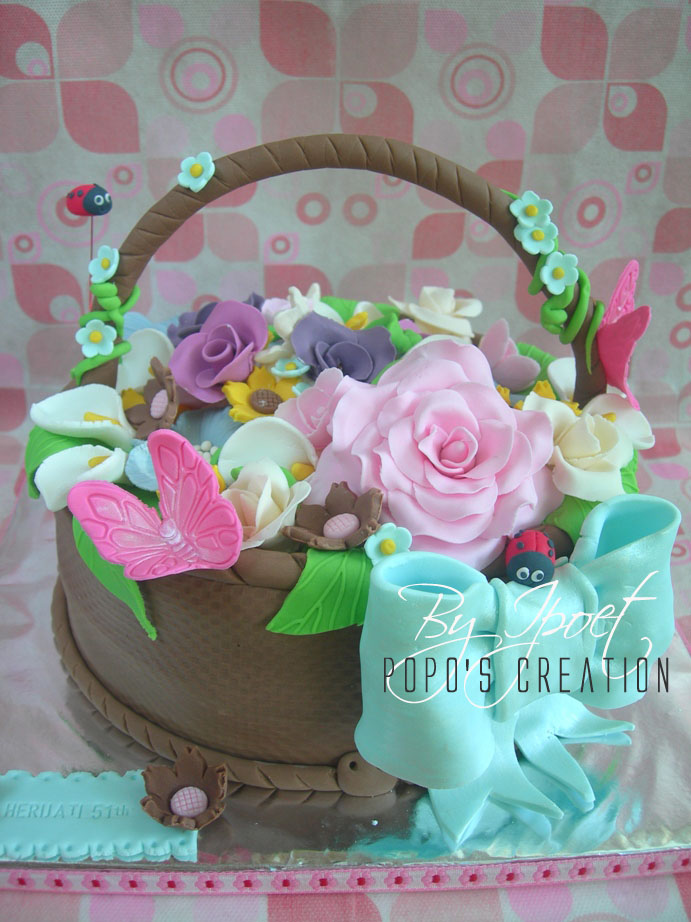 Basket Flower's Cake