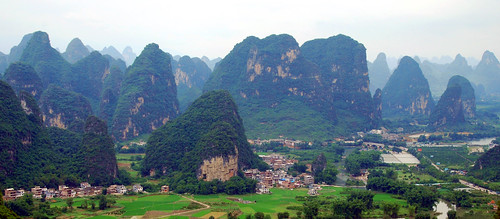 view from moon hill, yangshuo