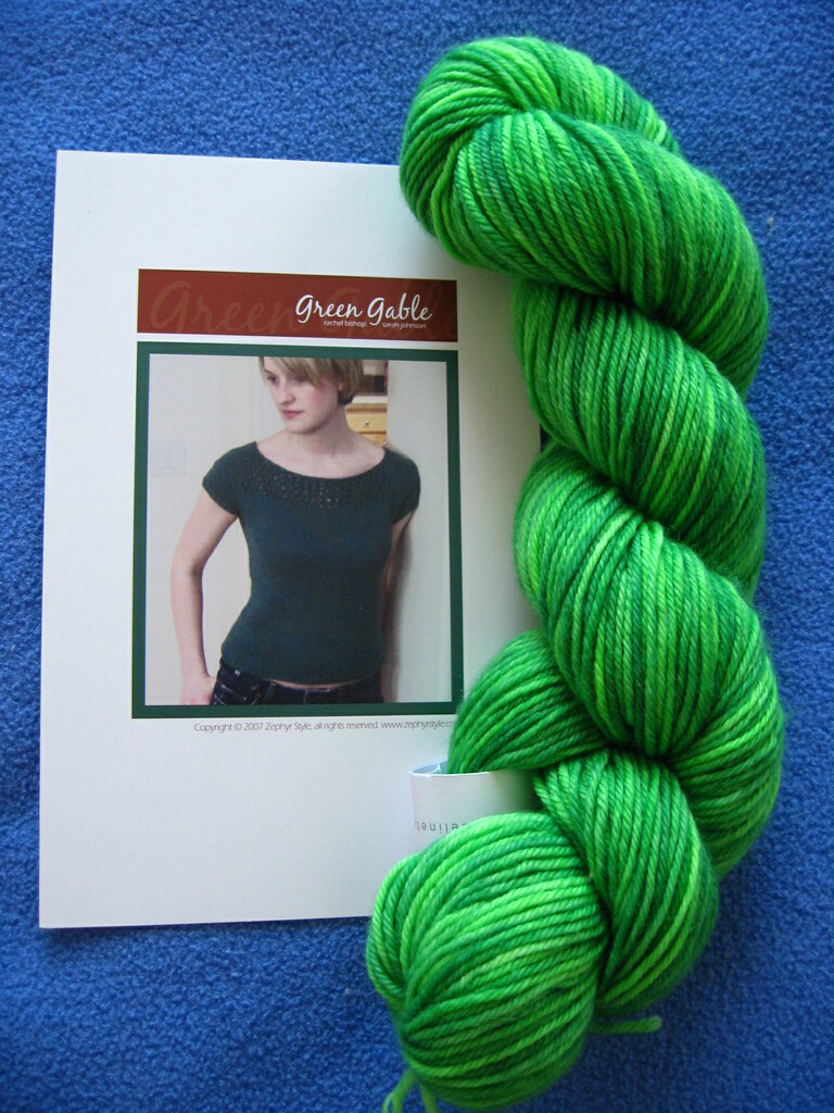 Green Gable pattern & yarn