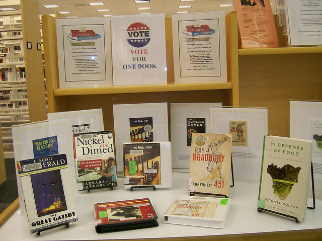 One Book Sarasota display at Selby Library May 2010 by Sarasota County Libraries