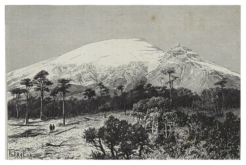 016-El Popocatepetl y el pico del Monje-Mexico-Les Anciennes Villes du nouveau monde-1885- Désiré Charnay