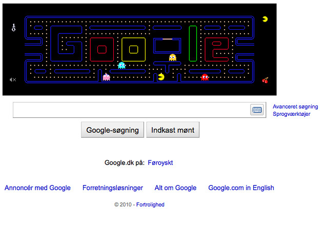 Google Images Game. The Google Pacman game can