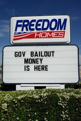Freedom Homes, Government Bailout Money