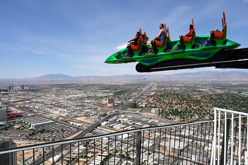 Thrill Ride (Super Shot) on top of the Stratosphere, Las Vegas