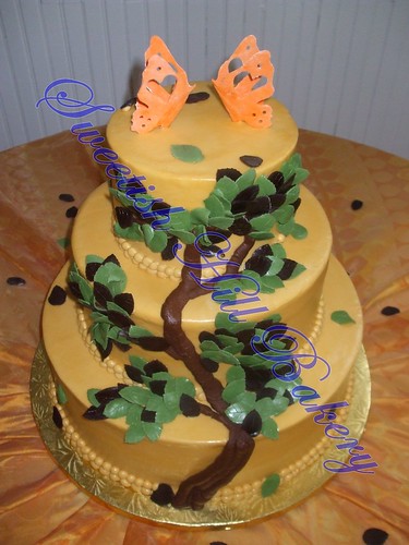 Oak Tree Wedding Cake by sweetishhillbakery
