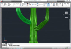 3D Saguaro Cacti in AutoCAD 2011