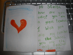 H wrote me a letter =D