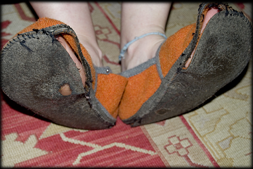 slipper-holes