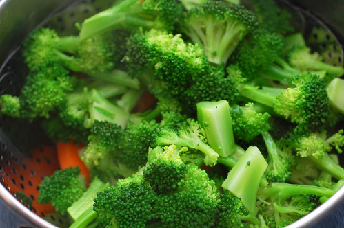 Steaming Broccoli and Carrots