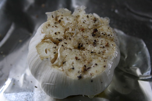 Making roasted garlic