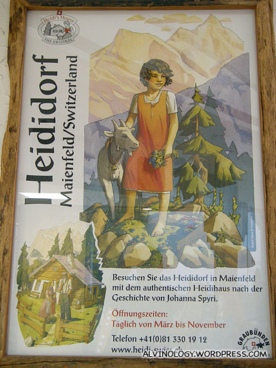 European novel styled Heidi poster