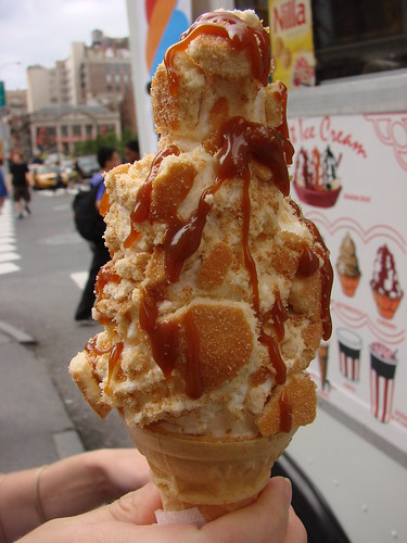 Vanilla Soft Serve with Dulce de Leche and Nilla Wafers from the Big Gay Ice Cream Truck