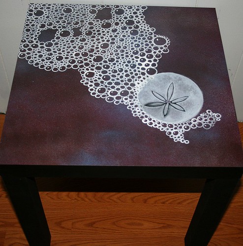 Sand Dollar Pattern Table by Rick Cheadle Art and Designs