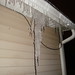 Large Icicles on Gutters