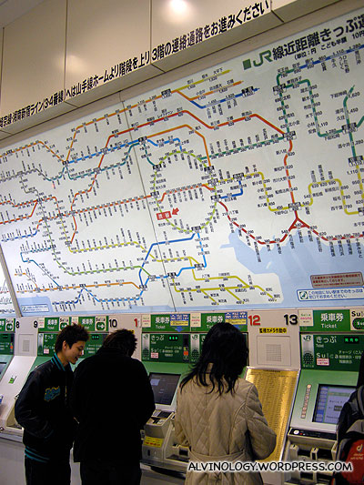 Mind-boggling train stations map