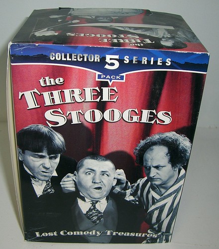 Three Stooges VHS 5-pk