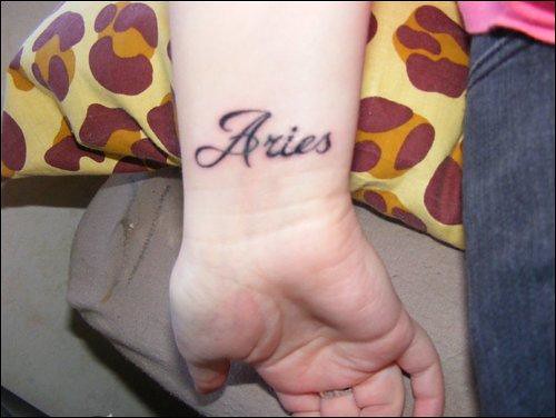 aries tattoo on the wrist My first tattoo Obviously my star sign