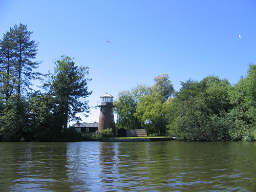 Riverside lighthouse.