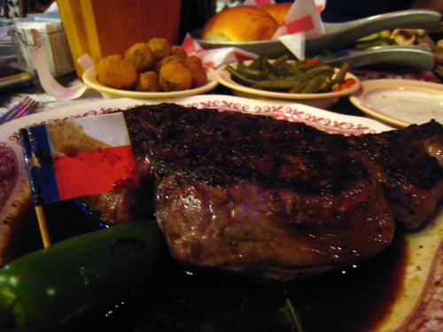 And our ribeye steak.