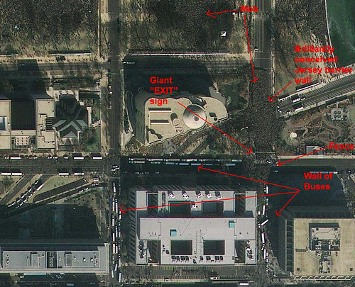 Inauguration From Above, Annotated
