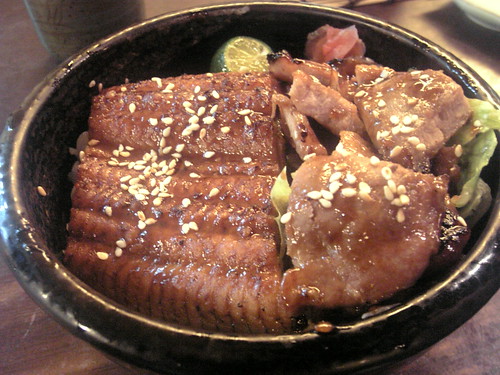 漁僮小舖-雙色丼(燒肉+鰻魚)