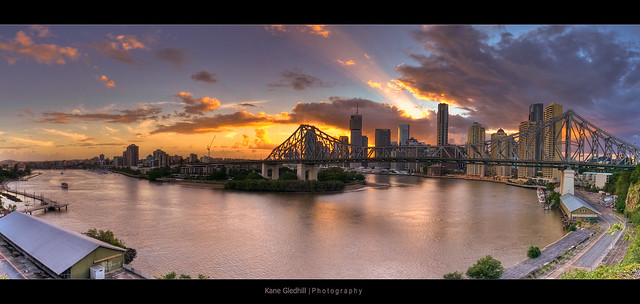 Brisbane at Dusk - (21 Shot HDR)
