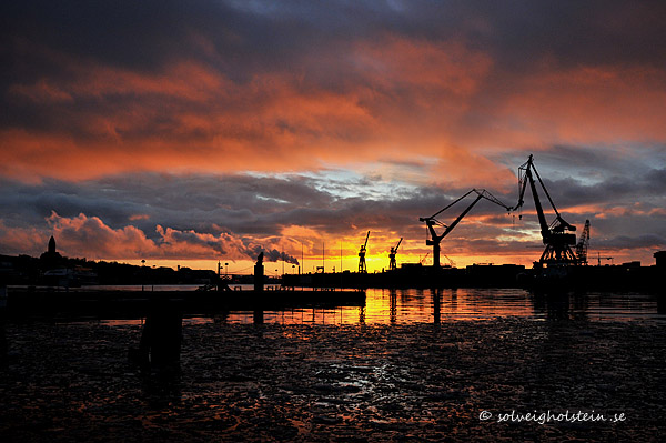 solnedgång hamnen 26.2