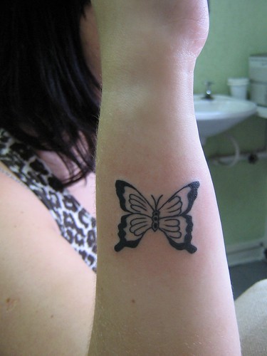 March 13 2009 at 322 pm Butterfly Tattoo Tattoo Design Wrist Tattoo 