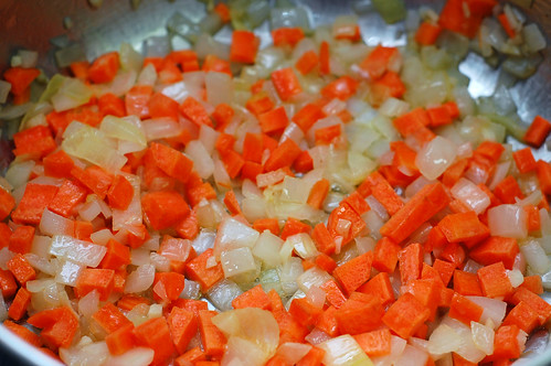 Onion, Garlic, Carrots and Butter