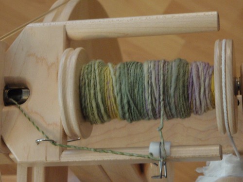Yarn being spun