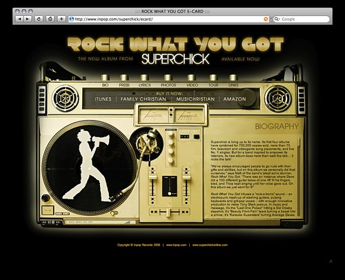 Superchick webpage