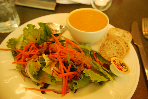 Soup Salad and bread combo