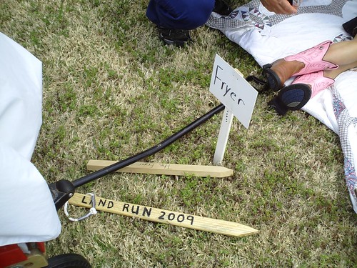 The Fryer Family's stake in the 2009 Land Run