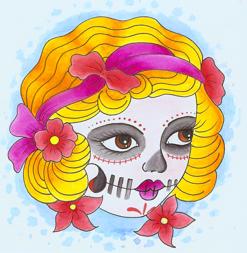  day of the dead tattoo art work 