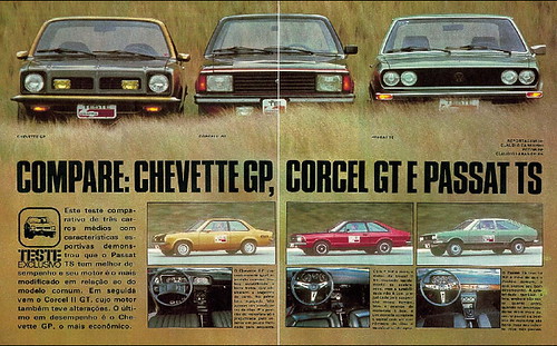 Chevette GP Corcel II GT Passat TS 1978